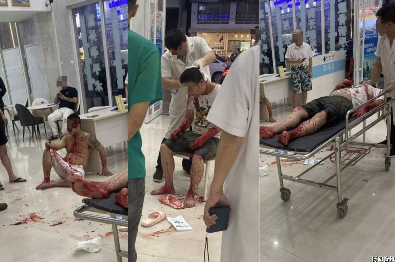 昨晚西港发生砍人事件,3名中国人被砍至重伤。